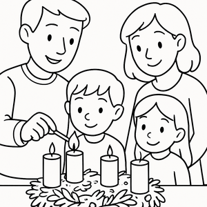 Family Lighting Advent Candle