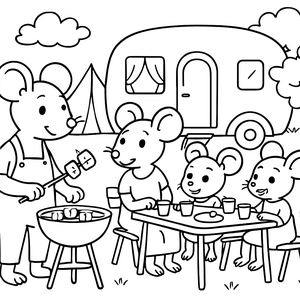 Mouse Family Camping
